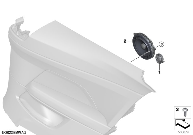 Детали заднего динамика