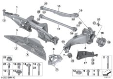 Балка мостаЗд/подвеска кол/подш.ступ.кол