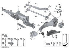 Балка мостаЗд/подвеска кол/подш.ступ.кол