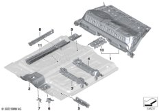 Перегородка баг.отделение/детали днища