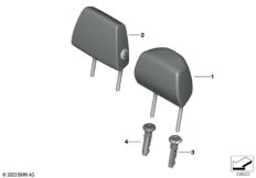 Подголовник заднего сиденья