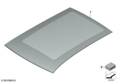 Стеклянная крышка панорамной крыши