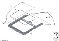 Рама люка с подъемно-сдвижной крышкой