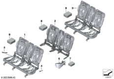 Каркас подушки базового сиденья Зд