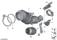 Катализатор рядом с двигателем