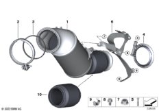 Катализатор рядом с двигателем