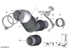 Катализатор рядом с двигателем
