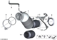 Катализатор рядом с двигателем