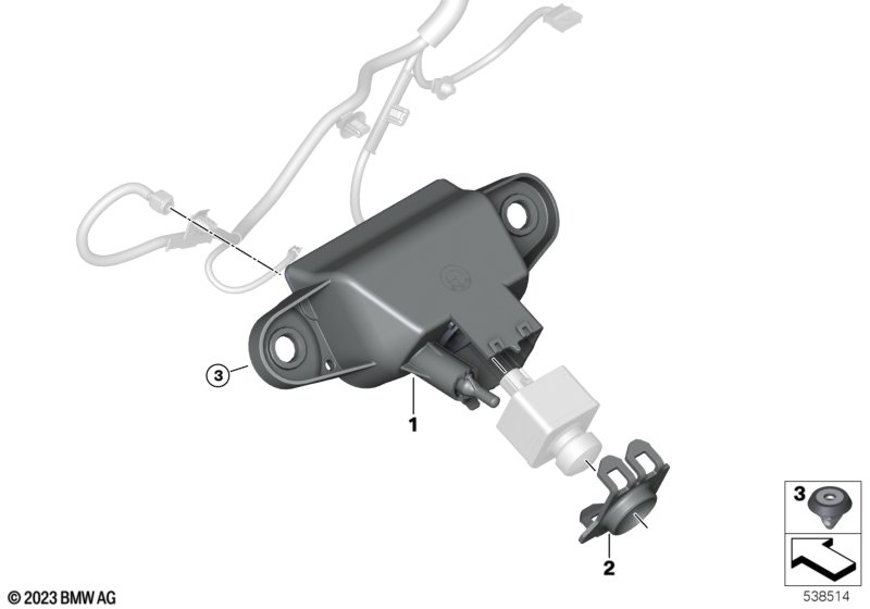 Система омывателей ICAM сзади