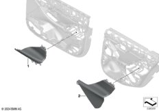 Индивидул. навесные детали обшивки двери