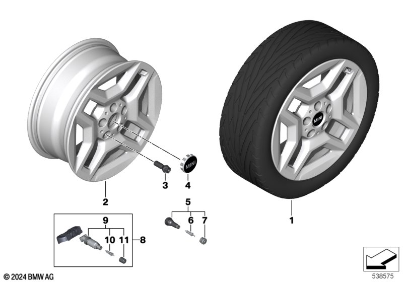 MINI л/с диск X-Spoke 981 17"