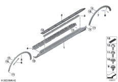 Накладка порога / арки колеса, подножка