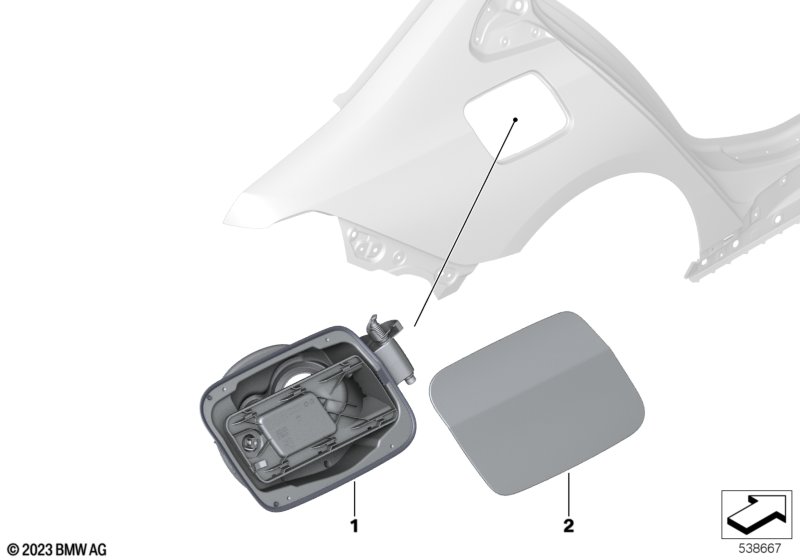 Заслонка заливного отверстия