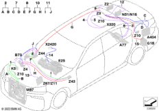 Кабель питания, основной жгут проводов