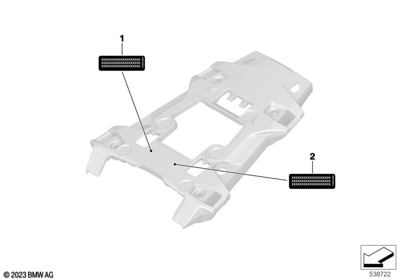 Пред.табл. на эл-т держателя д/зад.части