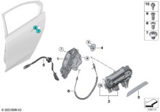 Система замков задней двери