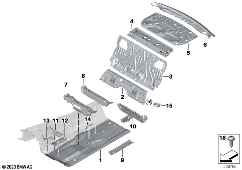 Перегородка баг.отделение/детали днища