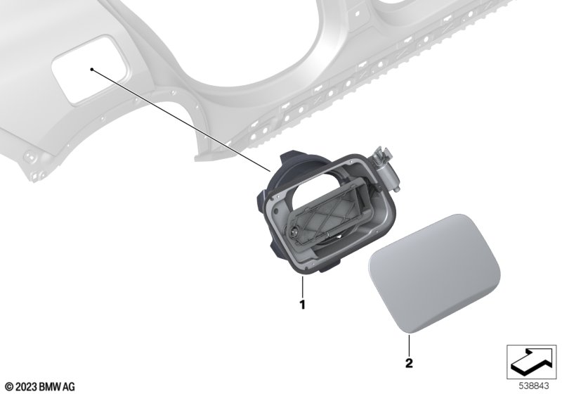 Заслонка заливного отверстия