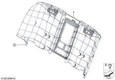 Рама спинки заднего сиденья