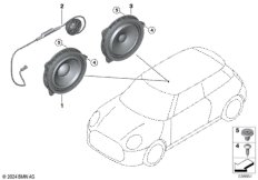 Детали динамика на боковой стороне сзади