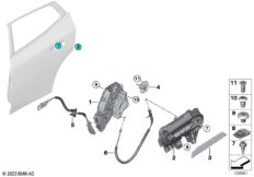 Система замков задней двери