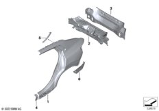Крыло/облицовка задней части
