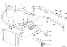 Водяной шланг системы охлаждения