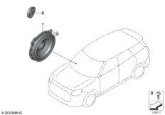 Детали динамика в двери Пд