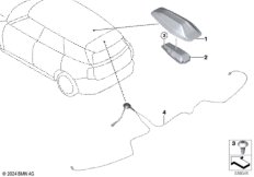 Детали антенны на крыше — зонд антенны