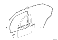 Уплотнитель двери впереди