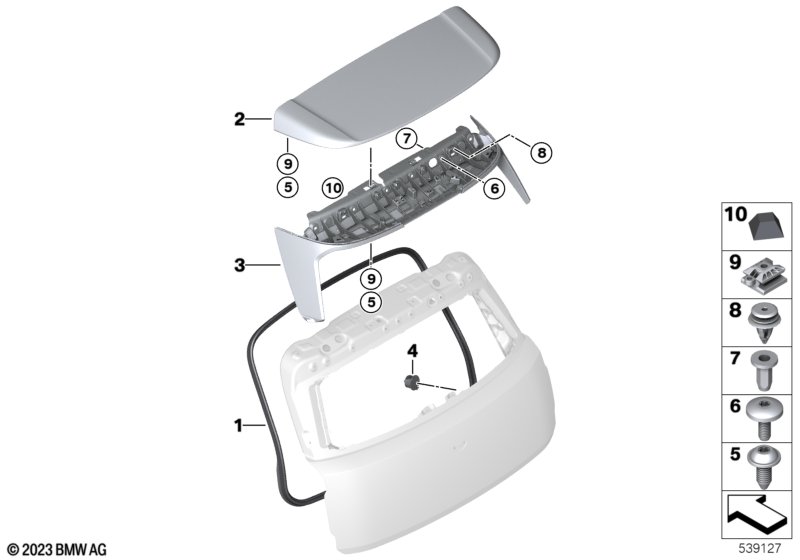 U25 уплотнитель багажной двери