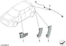 Дополн.указатель поворота/светил.снаружи