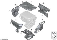 Звукоиз. кожух электромашины задн. моста