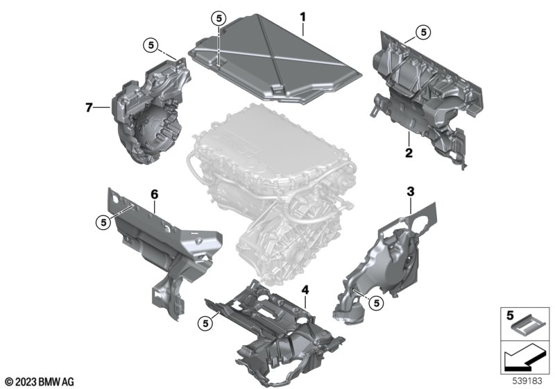 Звукоиз. кожух электромашины задн. моста