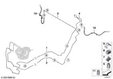 Трубопровод тормозного привода Зд
