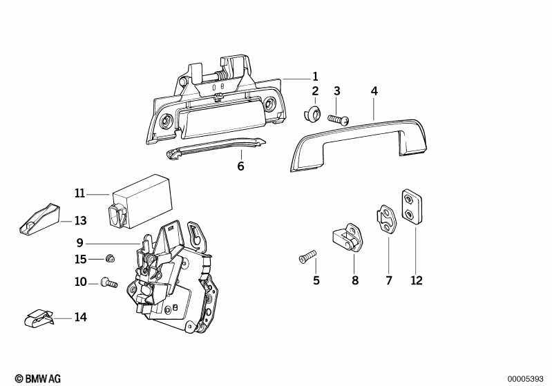 Система замков задней двери