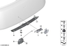 Система замков багажной двери