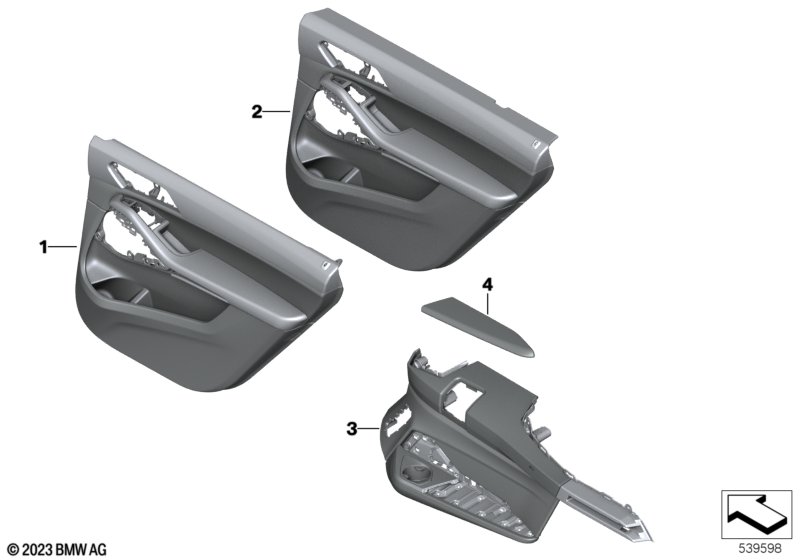 Обшивка двери Individual кожа Зд
