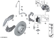 Датчик износа торм.накладки пер.колеса