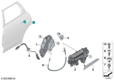 Система замков задней двери