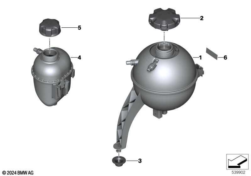 G05/G06/G07 B58/B57 расширительный бачок