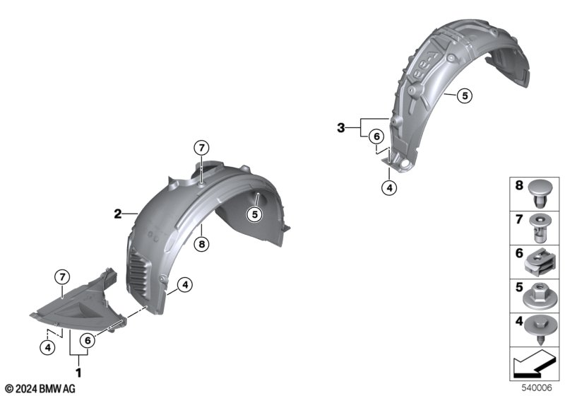 Защитный кожух колесной ниши