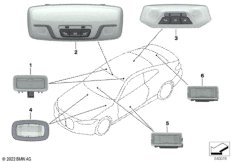 Светильник освещения салона