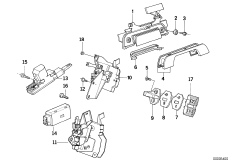 Система замков задней двери