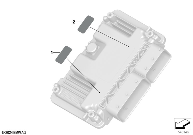 Шильдик ЭБУ двигателя