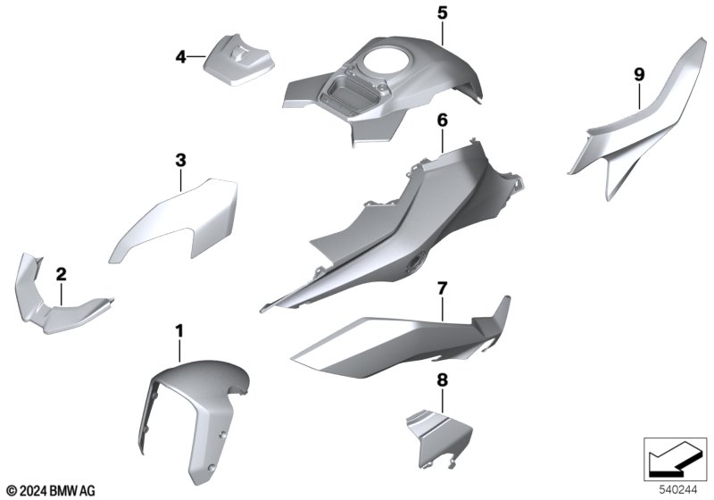 Окрашенные детали YN3H Lightwhite немет.