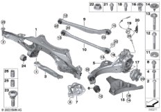 Балка мостаЗд/подвеска кол/подш.ступ.кол