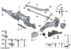 Балка мостаЗд/подвеска кол/подш.ступ.кол