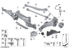 Балка мостаЗд/подвеска кол/подш.ступ.кол