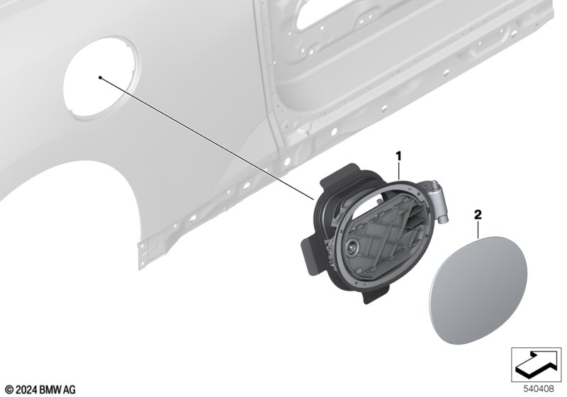 Крышка разъема для зарядки сзади